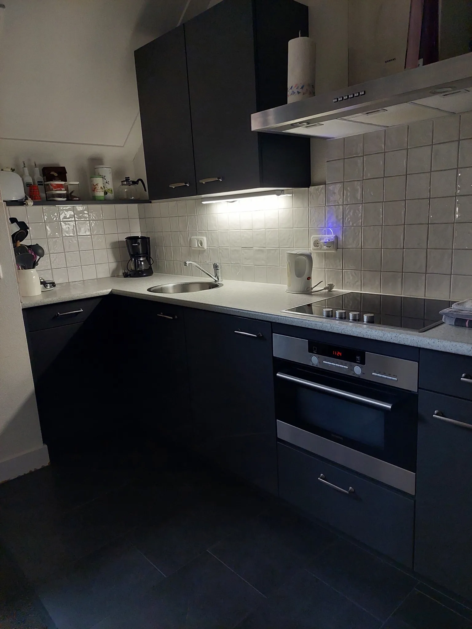 Keuken van het boerderijappartement