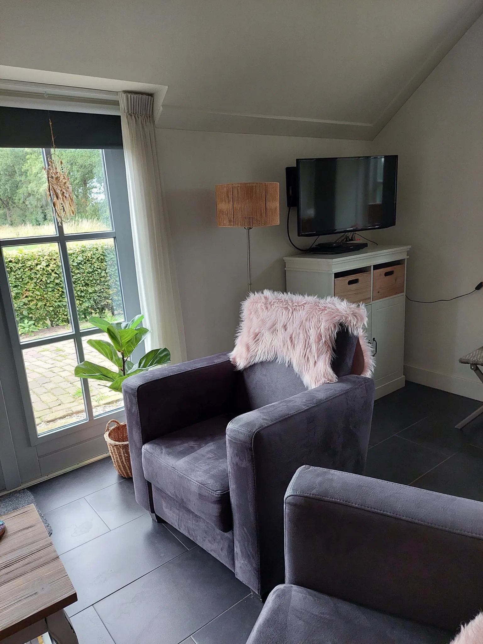 Tv-hoek van de woonkamer